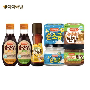 아이배냇 순한양념세트 국물간장+비빔간장+소금+된장+참기름, 735g, 1세트