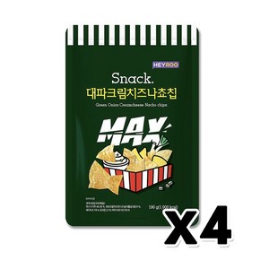 헤이루 대파나쵸칩 MAX 봉지스낵 190g x 4개