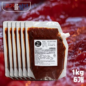 대현 소문난 뭉티기 육사시미 생고기 양념 1kg(대용량), 6개, 1kg