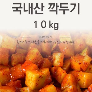 국내산 깍두기 10kg 업소용 대용량 깍두기 식자재, 1개