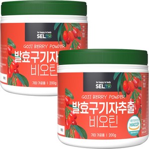 국내산 발효 구기자 추출 비오틴 국산 식약처 HACCP 인증 분말 가루 + 사은품 증정, 200g, 2개