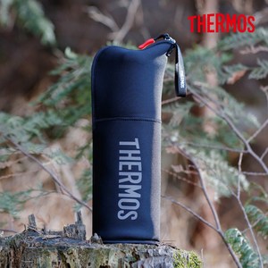 THERMOS 써모스 FFX-901K 보온병 900ml 전용보틀커버 물병 케이스 파우치, 블랙그레이