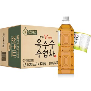 광동옥수수수염차 무라벨, 1.5L, 12개