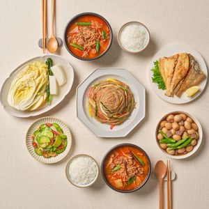 감동키친 가정식 수제 반찬세트 (국1 요리1 반찬4 푸짐한 구성 3~4인분) 정기배송 구독, 1세트, 2.5kg