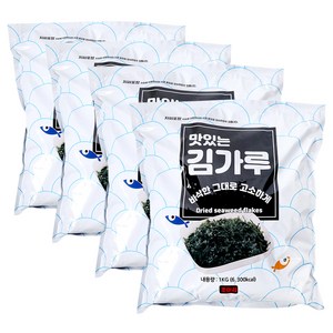 두께감 있고 기름이 적어서 씹는 맛이 고소한 맛있는 김가루, 4개, 1kg