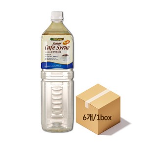 [대상] 슈가 카페시럽 화이트 1.5L, 6개