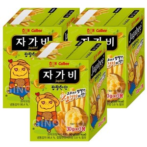 해태제과 자가비 짭잘한맛, 90g, 3개