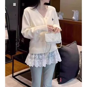 쇼룸 밑단레이스 레이어드 나시티 러블리 레이스
