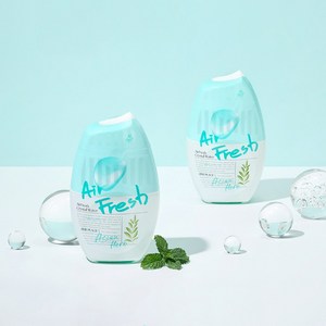 에어후레쉬 크리스탈워터 실내용 방향제 본품, 400ml, 2개