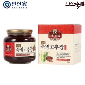 인산가 (주)인산가 정품 인산 죽염고추장 순한 맛(1.0kg) 인산죽염 +흑삼분말함유 금흑블랙크런치(10g 2개), 1박스, 1kg