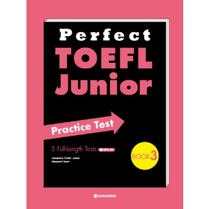 PerfectTOEFL Junior Practice Test Book 3, 다락원, Perfect TOEFL Junior Practice Test 시리즈