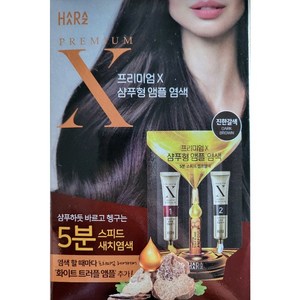[새치염색] 하라즈 셀프 흰머리 새치커버 저자극 염색 샴푸형 앰플염색(10회분), 와인브라운, 10개
