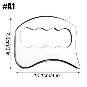 그라스톤 글라스톤 괄사 근막이완도구 스테인레스 스틸 gua sha 마사지 근육 스크레이퍼 금속 스크래핑 도구 바디 딥 티슈 근막 얼굴 이완 마사지 바디 쉐이핑, a1, 1개