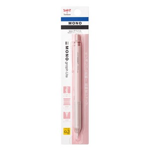 톰보우 모노그래프 샤프 네온화이트, 0.3mm 그레이쉬 핑크