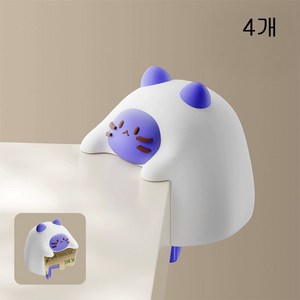 뉴프렐류드 모서리 보호 쿠션, 모모캣, 4개
