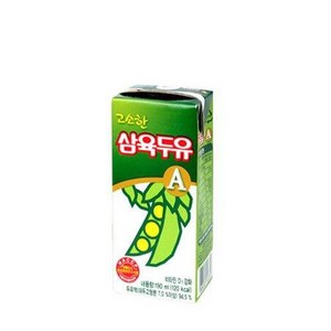 삼육두유 고소한맛A 두유, 190ml, 96개