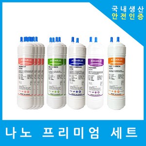 교원웰스정수기필터 호환 KW-P02B3 프리미엄 1년 세트, 수소환원 9인치단방향9개