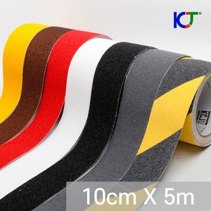 KCJ 미끄럼방지 논슬립 테이프 5m X 10cm, 옐로우 (5mX10cm), 1개