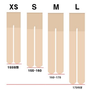 국산 20d 고탄력 투명스타킹 다양한 사이즈