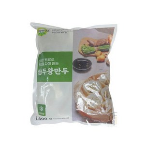 담두 고기 왕만두 1.4kg 아이스박스 포장배송, 10개