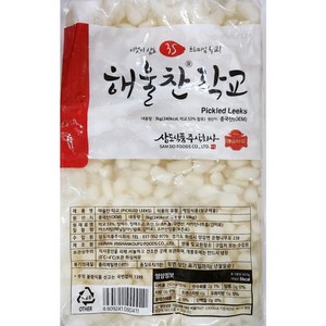 삼도식품 해울락교 3kg X 4ea (1박스)*무료배송 / 해울찬락교, 4개