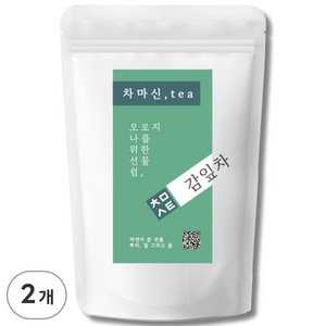 차마신티 저온가공 감잎차 친환경 PLA 삼각티백, 2개, 1g, 50개입