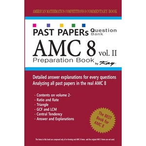 (영문도서) Past Papes Question Bank AMC8 [volume 2]: amc8 math pepaation book Papeback, Ceatespace Independent Pub..., English, 9781727548839