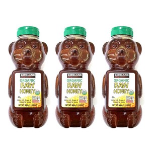 커클랜드 유기농 꿀 허니 680g X 3개 세트 KIRKLAND SIGNATURE RAW ORGANIC HONEY BEAR