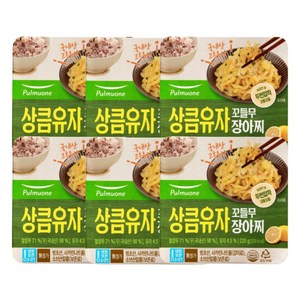 풀무원 상큼유자 꼬들무 짱아치, 6개, 220g