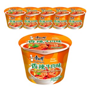 [공식수입인증정품] 캉스푸 향라 우육향 컵라면 108g, 6개