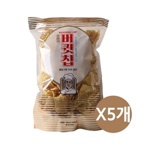 메밀과자 버큇칩 메밀가루35% 함유, 5개, 280g