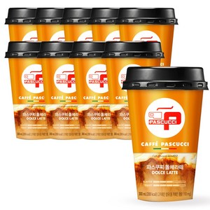 파스쿠찌 돌체라떼 컵커피 300ml x 10개입, 10개