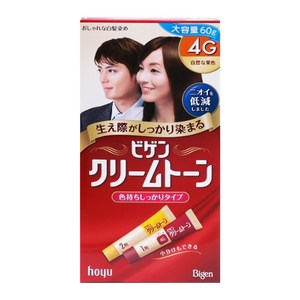 기타브랜드 비겐크림톤 염색약 대용량 60g 염모제 자연흑갈색 7G x 4개