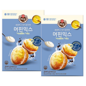 백설 (상온)백설 머핀믹스500g, 2개, 500g