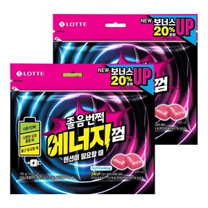 롯데 졸음번쩍 에너지껌, 2개, 105g