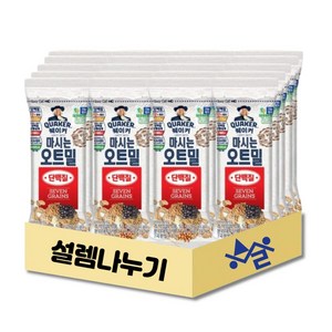 설렘나누기_퀘이커 마시는 오트밀 단백질 30봉, 1개, 1.5kg