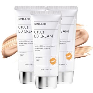 스피큘엑스 밀착 커버 비비크림 컨실러 재생 비비 유플러스 BB 크림 남여 공용, 50ml, 3개