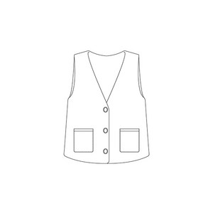 패션스타트 패턴인 P359 Vest 여성 베스트 조끼 옷 패턴 도안 옷본 여성복, 1개