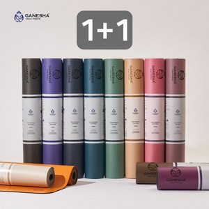 더 가네샤 요가매트 오리진 5MM 1+1, Dy Rose, Autumn Beige, 2개