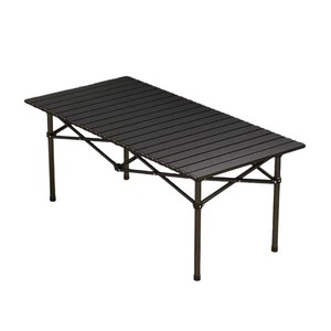 캠핑테이블 경량형 접이식캠핑테이블120cm+수납파우치, 블랙