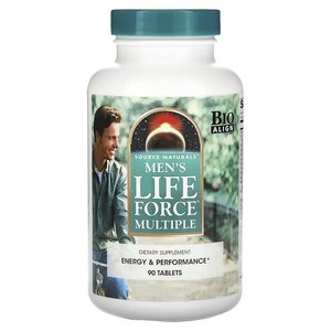 소스 네츄럴스 남성용 라이프 포스 멀티플 180정 Source Naturals Mens Life Force Multiple 180 tablet, 1개