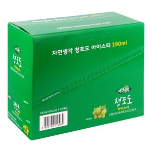 자연생각 청포도 아이스티, 190ml, 50개