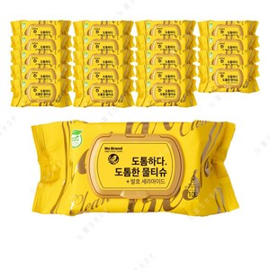 노브랜드 도톰한 100매 물티슈, 20개, 100매입, 50g