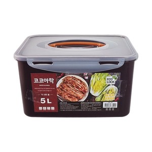 코코아락 진공밀폐 김치통, 5L, 1개