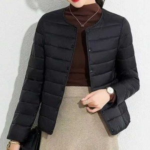글램디아 여성 베이직 라이트 경량 패딩, 블랙, 1개