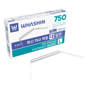 화신 750 책철밑판(대) 70mm 100입 화스너 밑판만, 750 책철밑판 100개입 2개