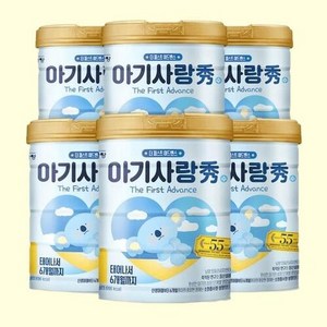 아기사랑수 어드밴스 분유 1단계, 750g, 6개