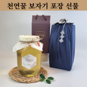 장천수벌꿀 자연산 아카시아 꿀 전통매듭 보자기포장 명절선물, 1개, 1.2kg