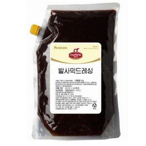 청정원 쉐프원 발사믹 드레싱 2kg, 3개