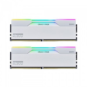 ESSENCORE KLEVV DDR5-6400 CL32 CRAS V RGB WHITE 패키지 서린 (32GB(16Gx2)), 2개